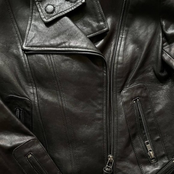 Mackage Kenya Leather Moto Jacket (XS) - $495 original, rare, soft! - Picture 4 of 6